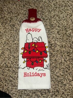 Snoopy Christmas Hanging Towel
